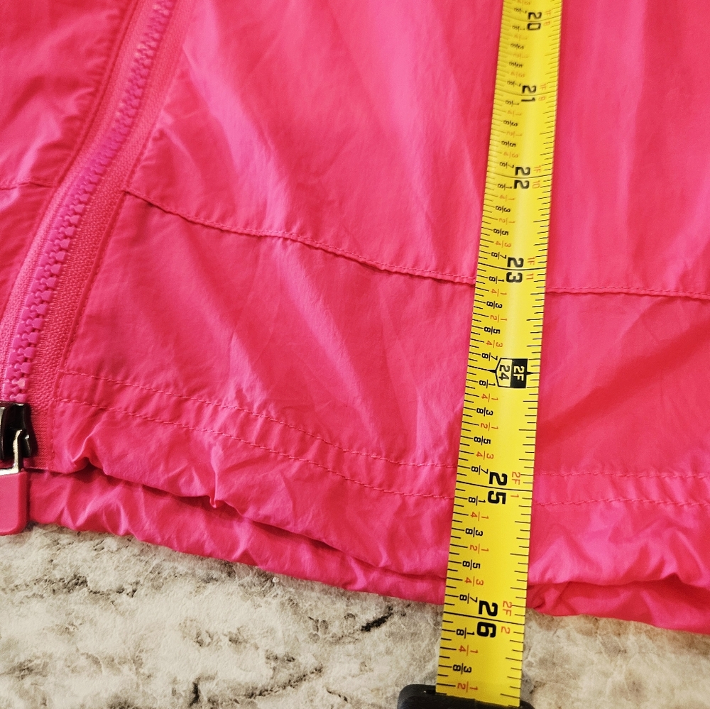 Hot Pink Windbreaker Jacket Athleisure Model Off Duty Y2K Sporty Chic Oversized - Picture 8 of 11